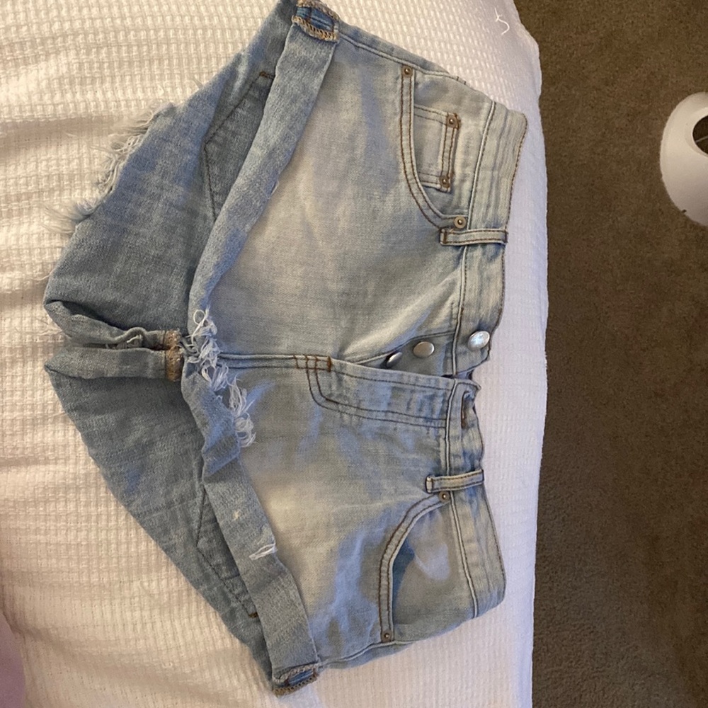 By the way denim shorts